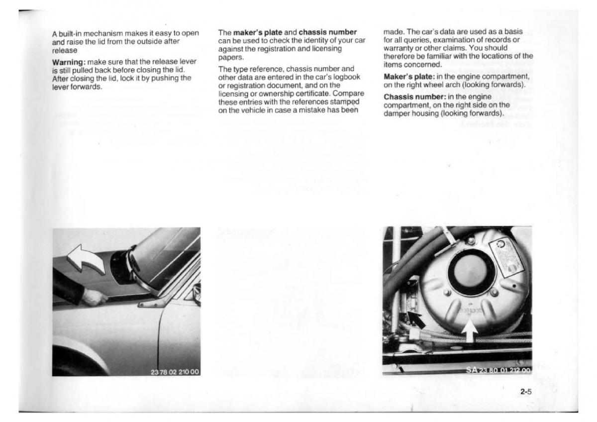 BMW 7 E23 owners manual / page 21