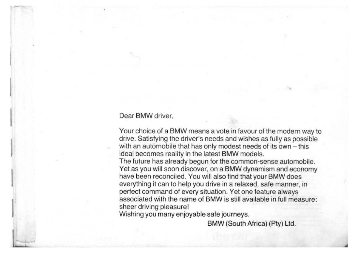 BMW 7 E23 owners manual / page 4
