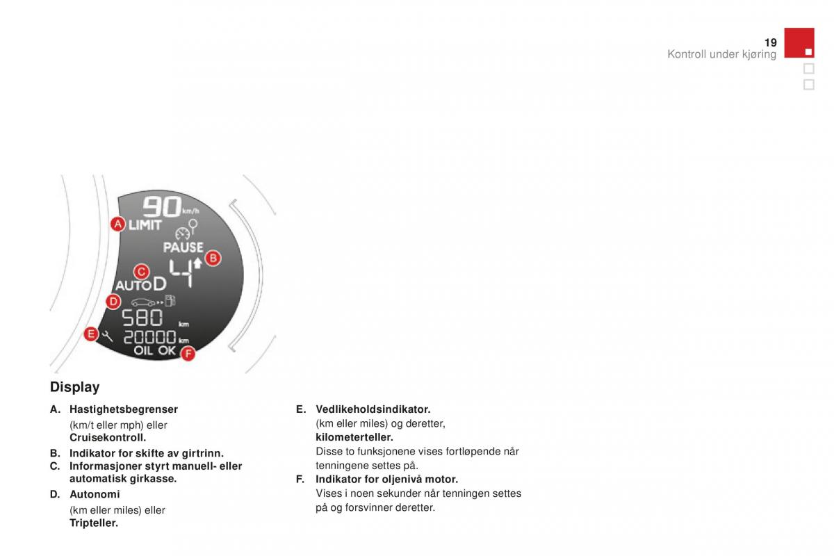 Citroen DS3 bruksanvisningen / page 21