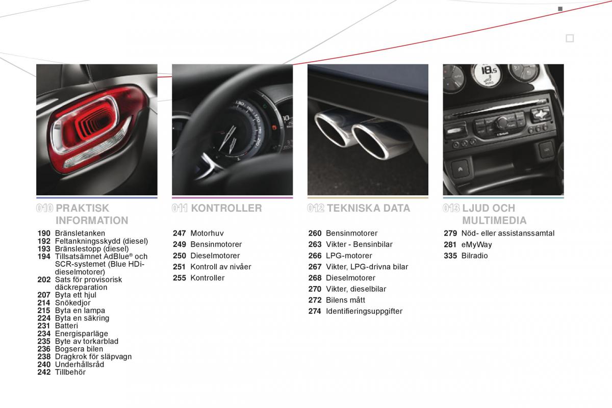 Citroen DS3 instruktionsbok / page 7