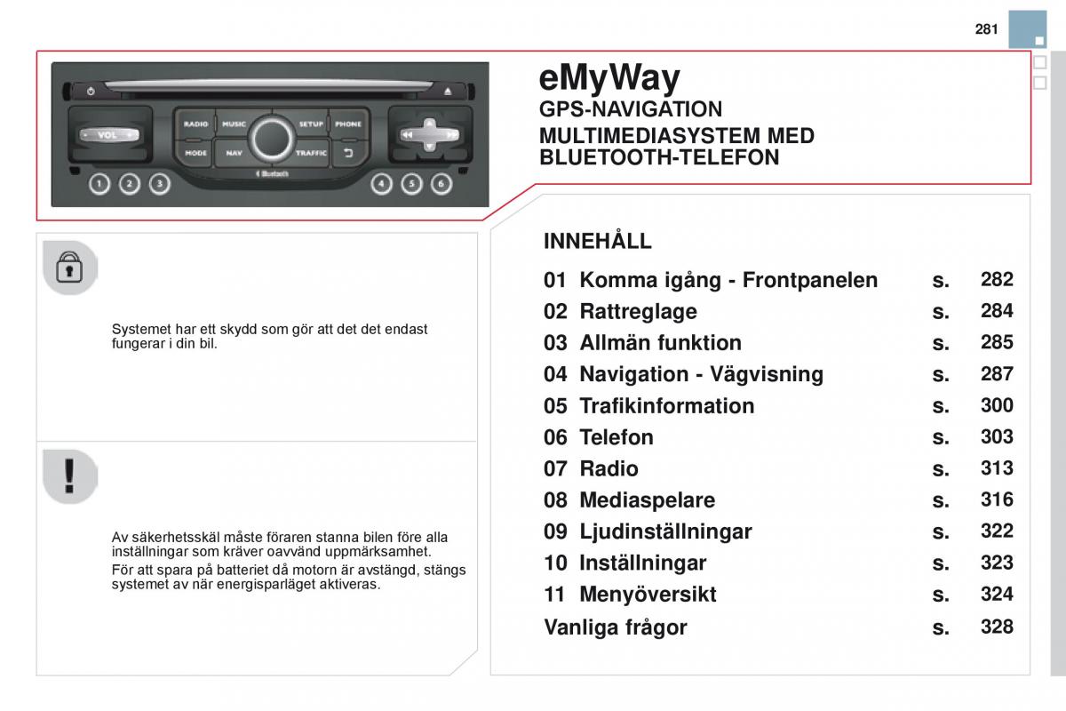 manual Citroen DS3 Citroen DS3 instruktionsbok / page 283