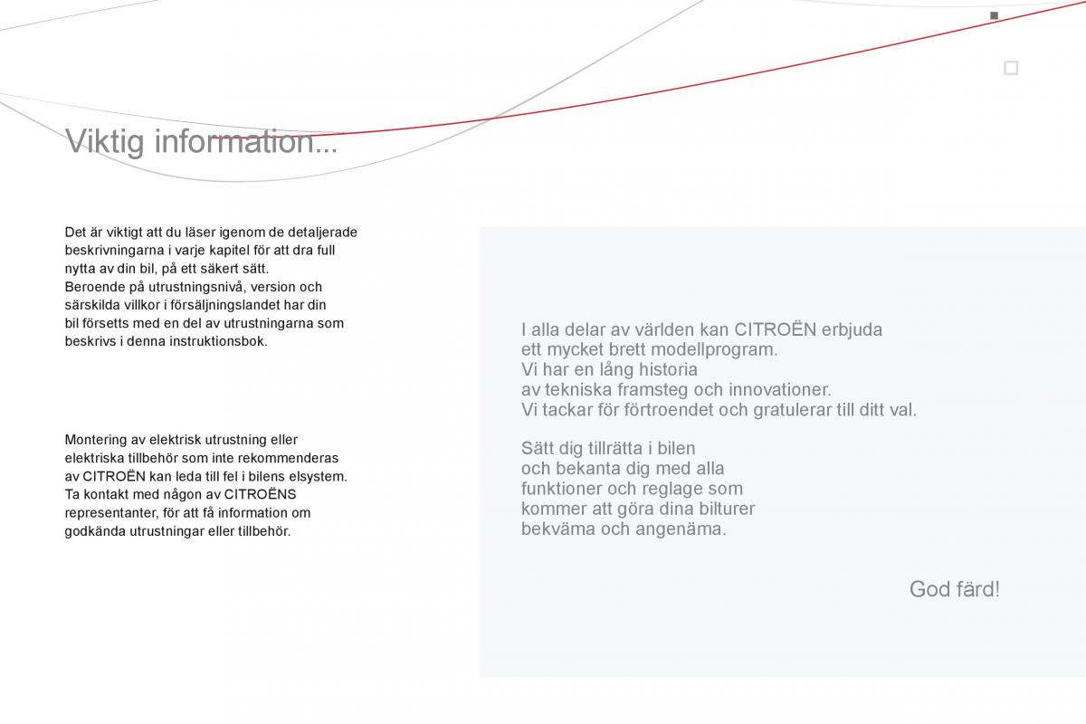 Citroen DS3 instruktionsbok / page 3