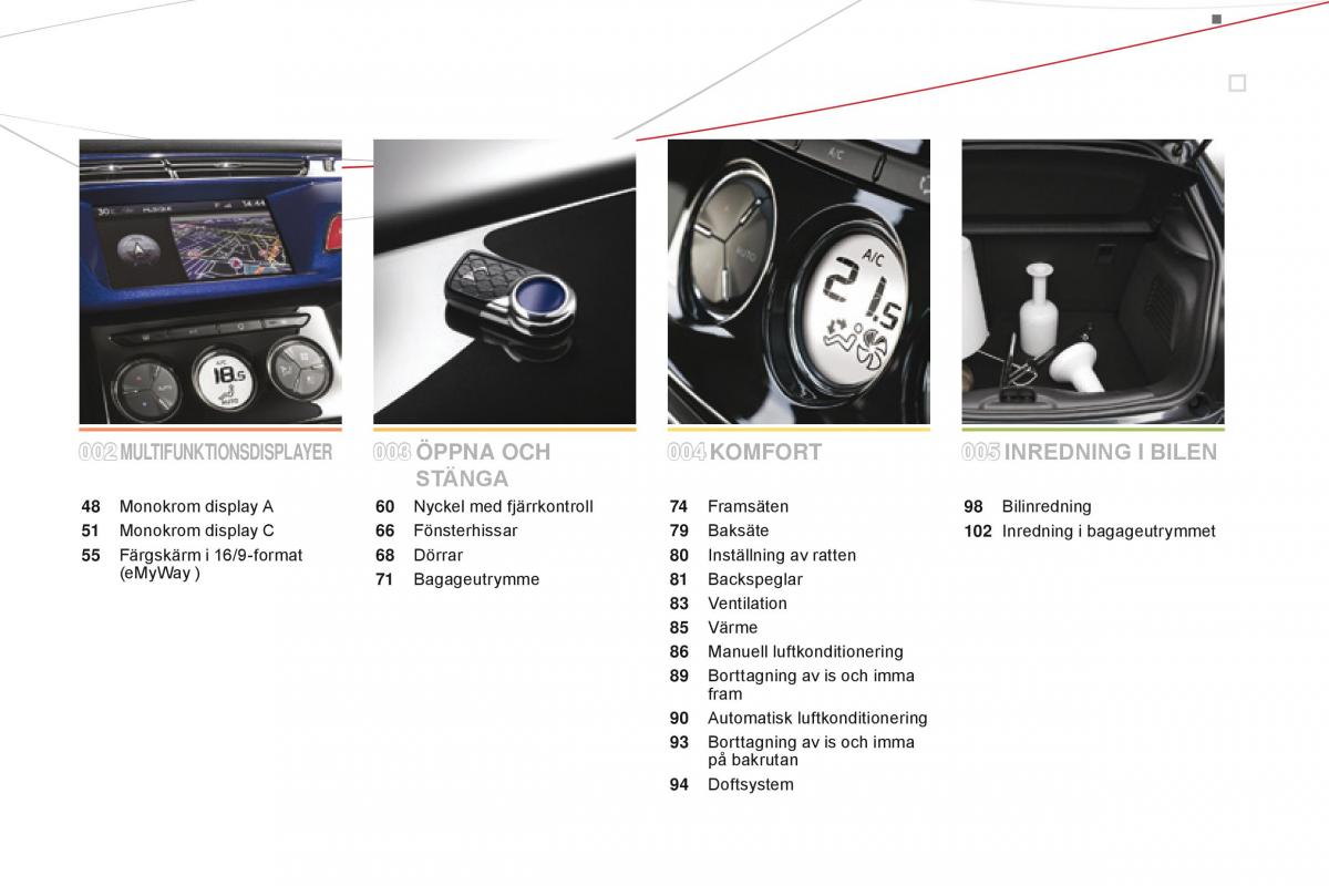 Citroen DS3 instruktionsbok / page 5