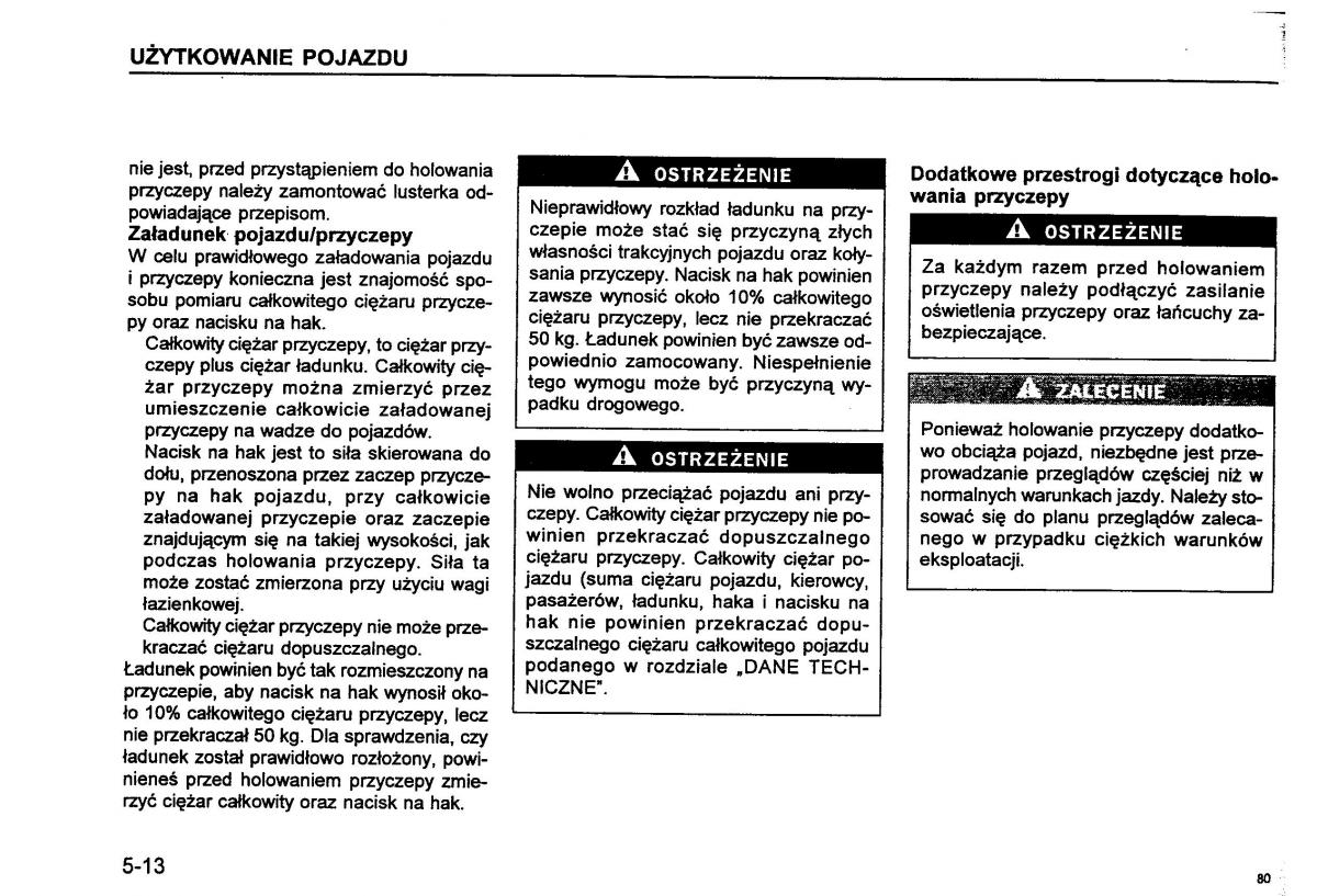 Suzuki Baleno I 1 instrukcja obslugi / page 82