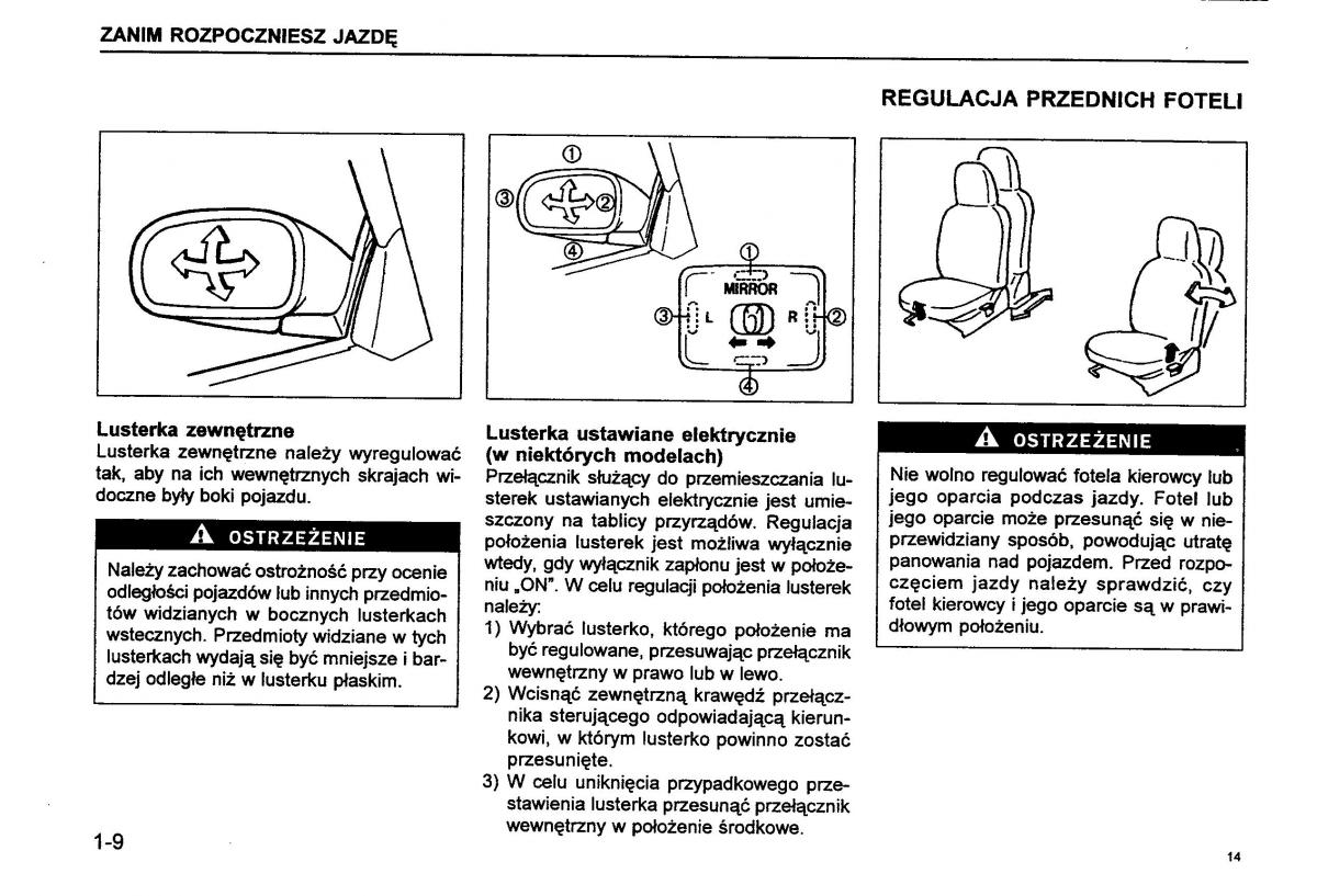 Suzuki Baleno I 1 instrukcja obslugi / page 16
