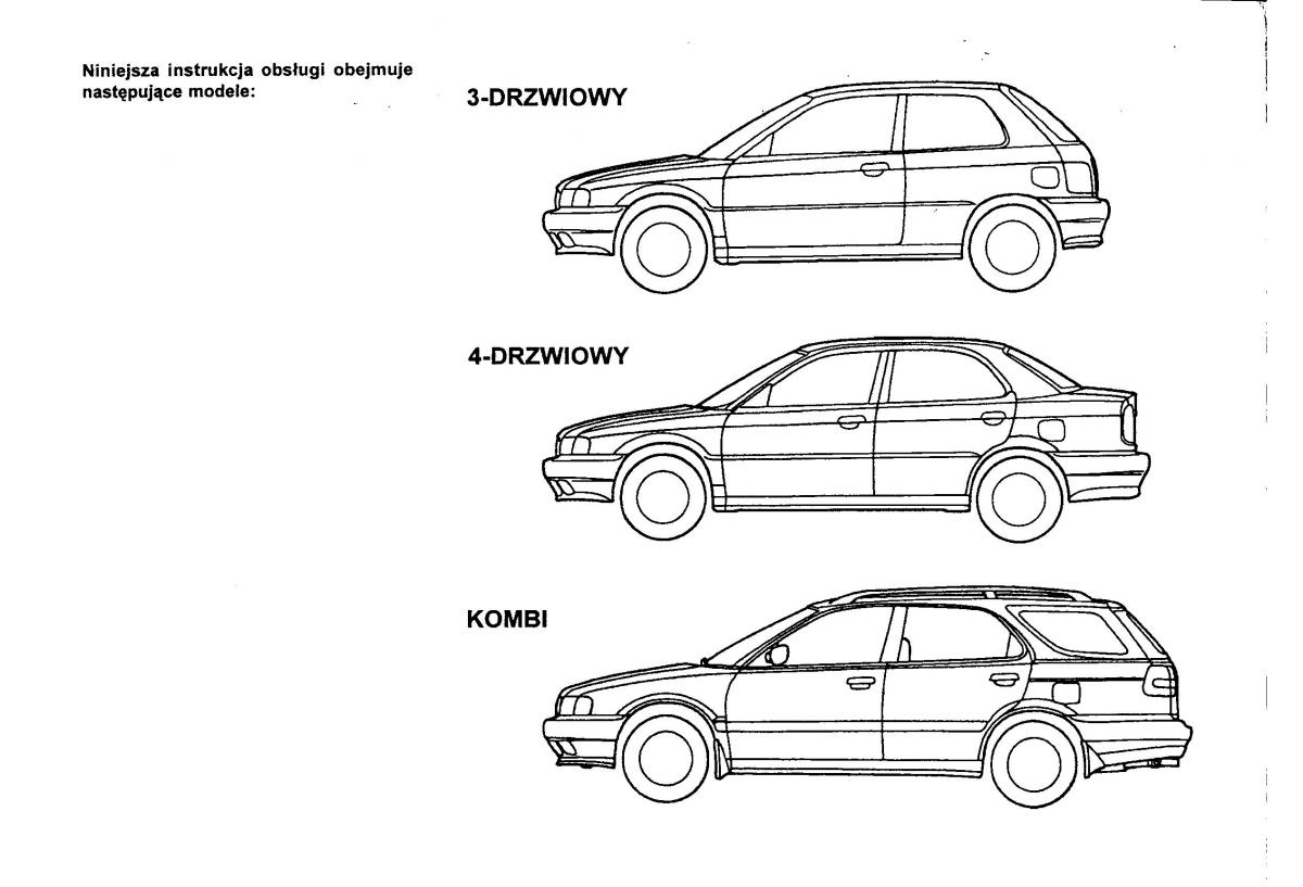 Suzuki Baleno I 1 instrukcja obslugi / page 2