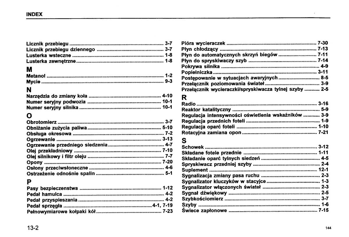 Suzuki Baleno I 1 instrukcja obslugi / page 146