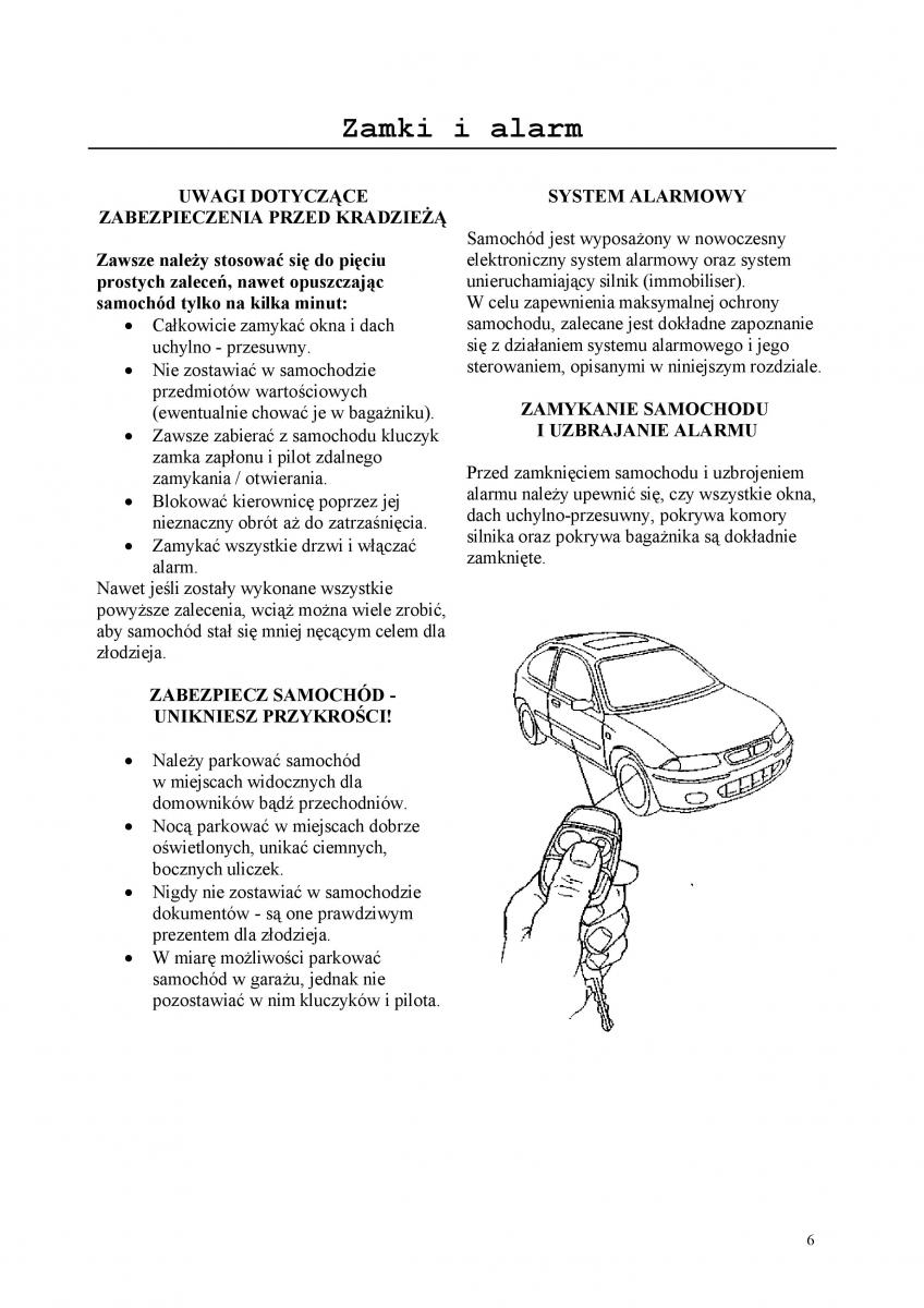 manual  Rover 200 III 3 instrukcja / page 6