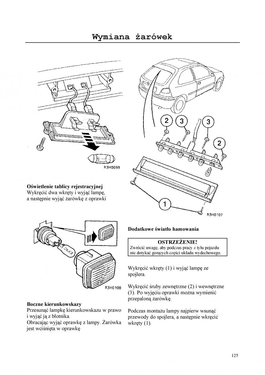 manual  Rover 200 III 3 instrukcja / page 125