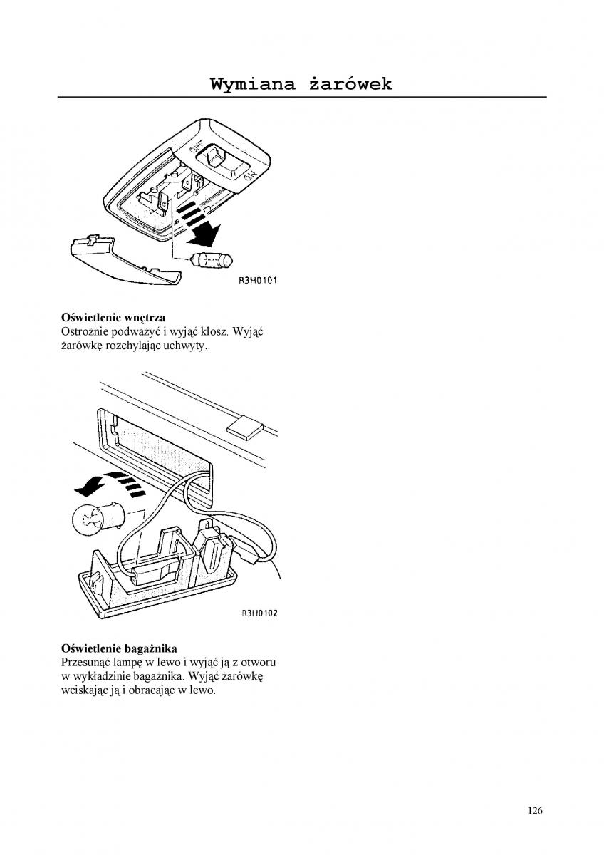 manual  Rover 200 III 3 instrukcja / page 126