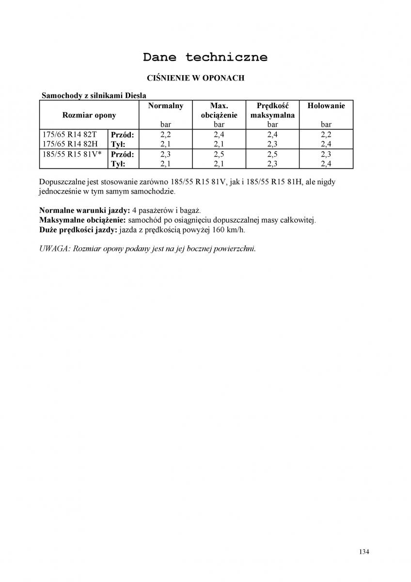 manual  Rover 200 III 3 instrukcja / page 134