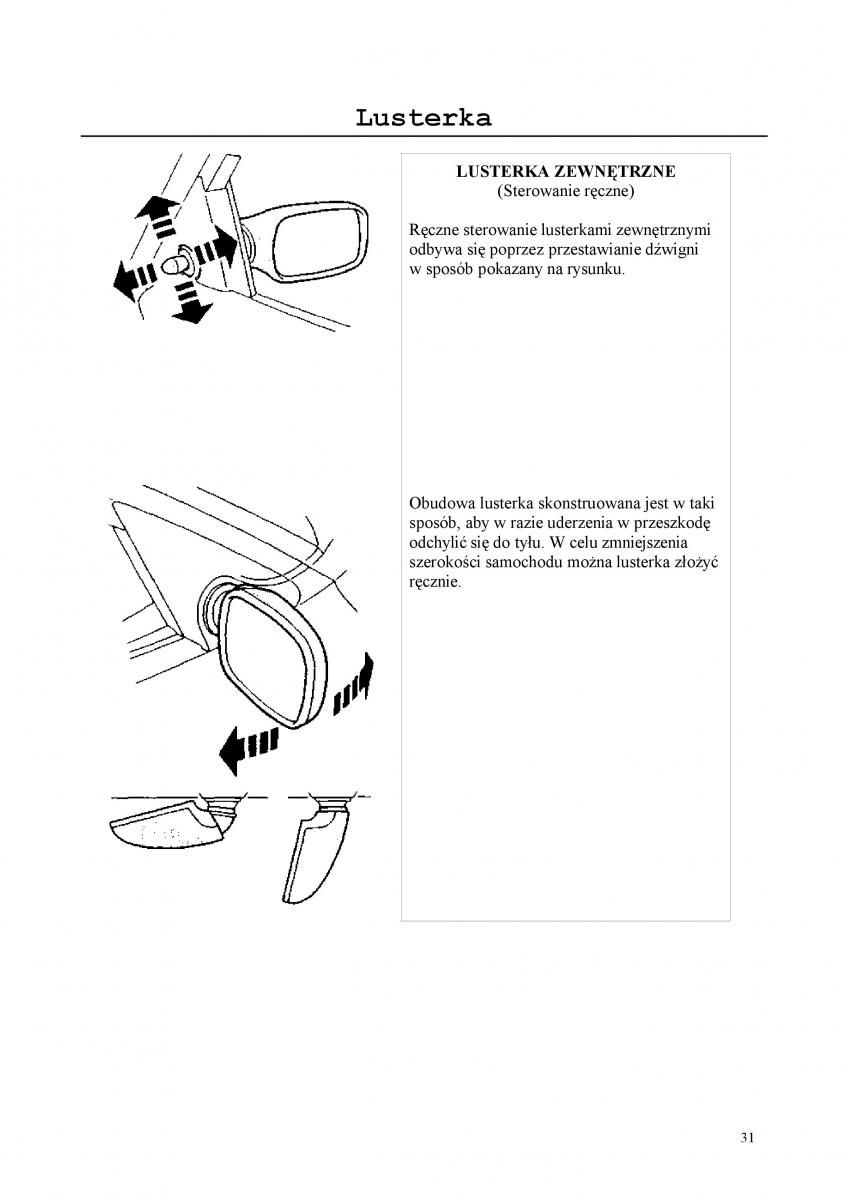 Rover 200 III 3 instrukcja obslugi / page 31