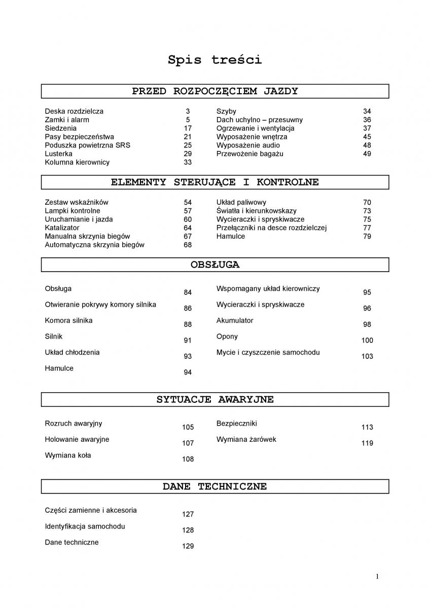 Rover 200 III 3 instrukcja obslugi / page 1