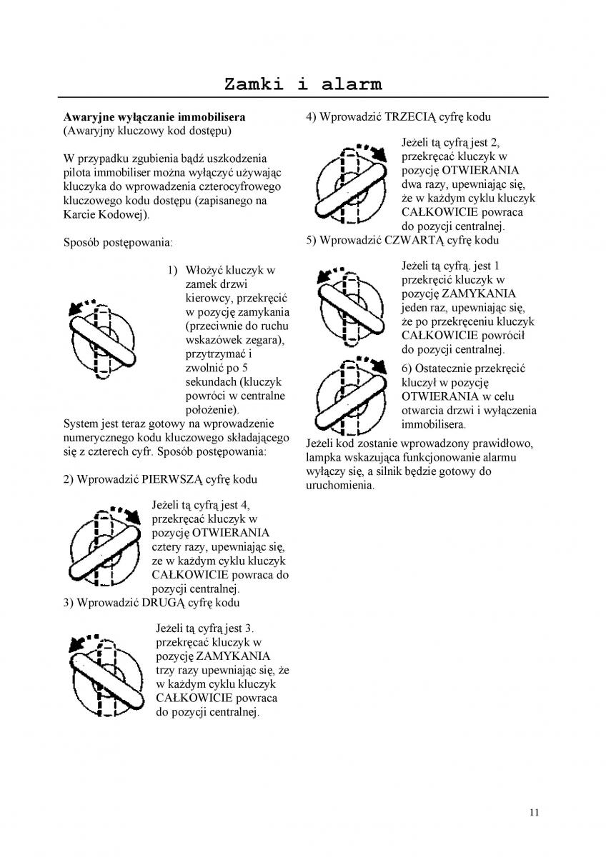 manual  Rover 200 III 3 instrukcja / page 11