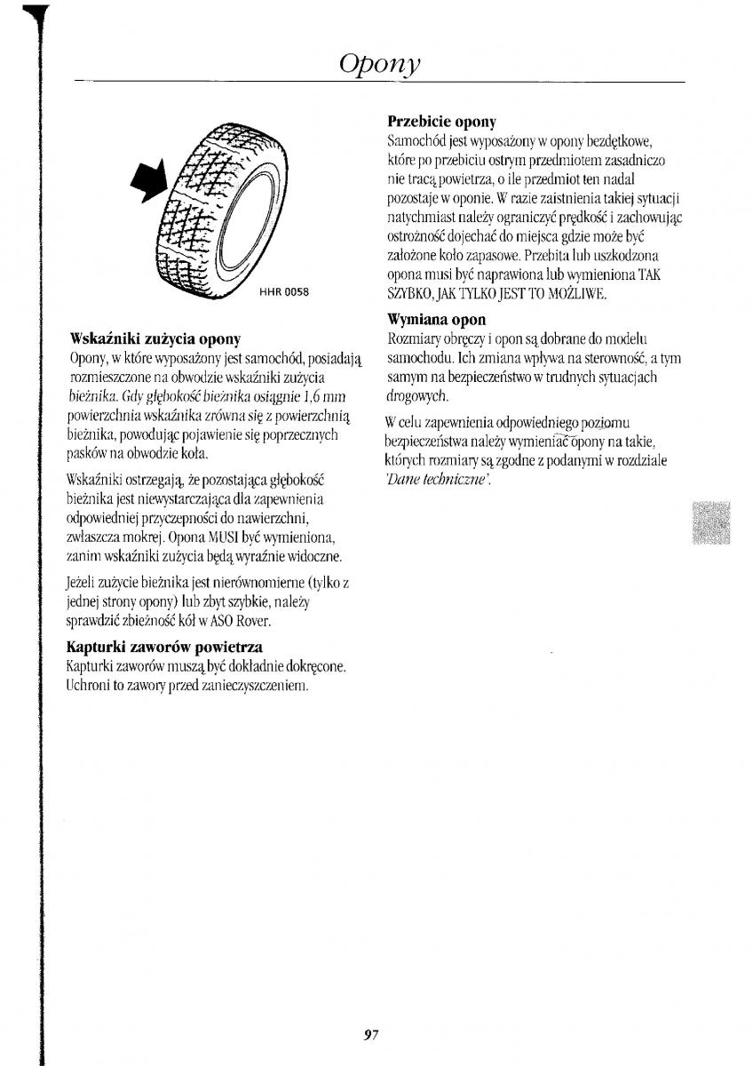 Rover 400 II 2 instrukcja obslugi / page 107
