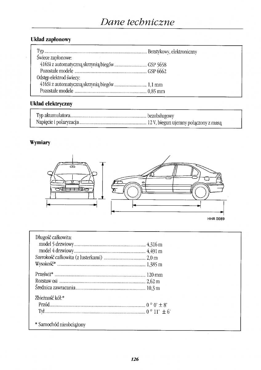 manual  Rover 400 II 2 instrukcja / page 138