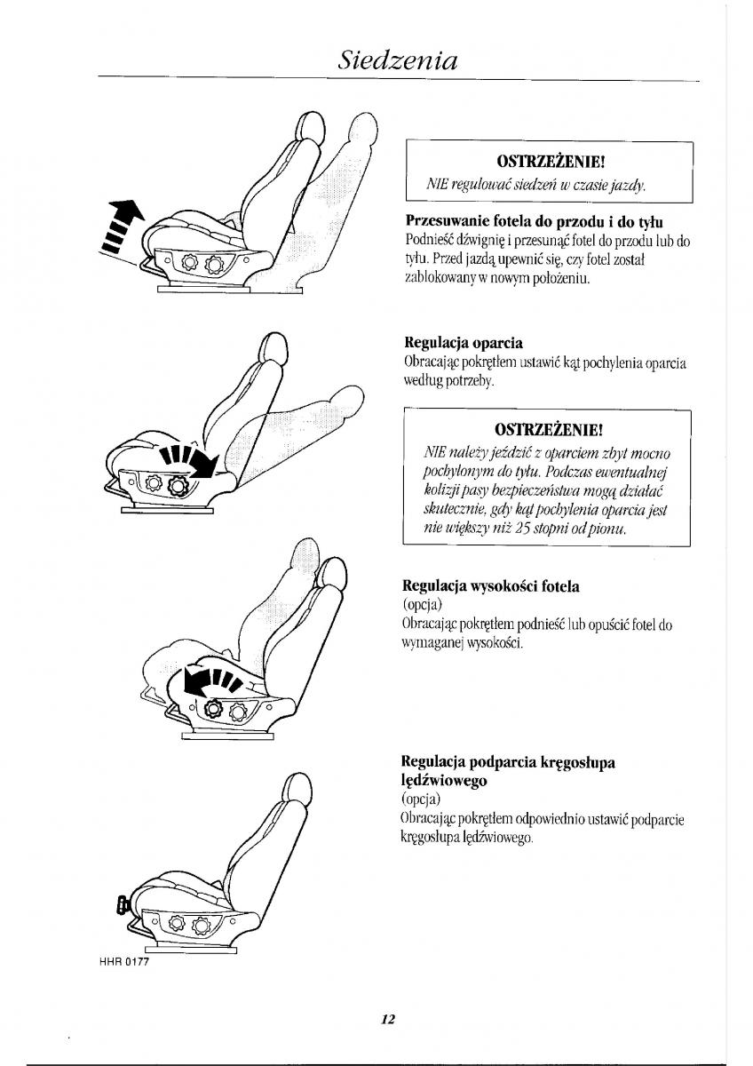 manual  Rover 400 II 2 instrukcja / page 15