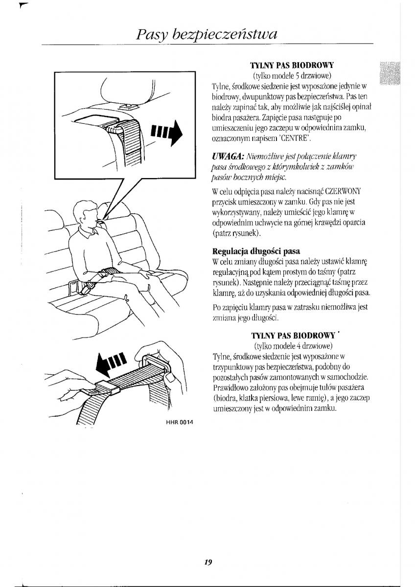 manual  Rover 400 II 2 instrukcja / page 23