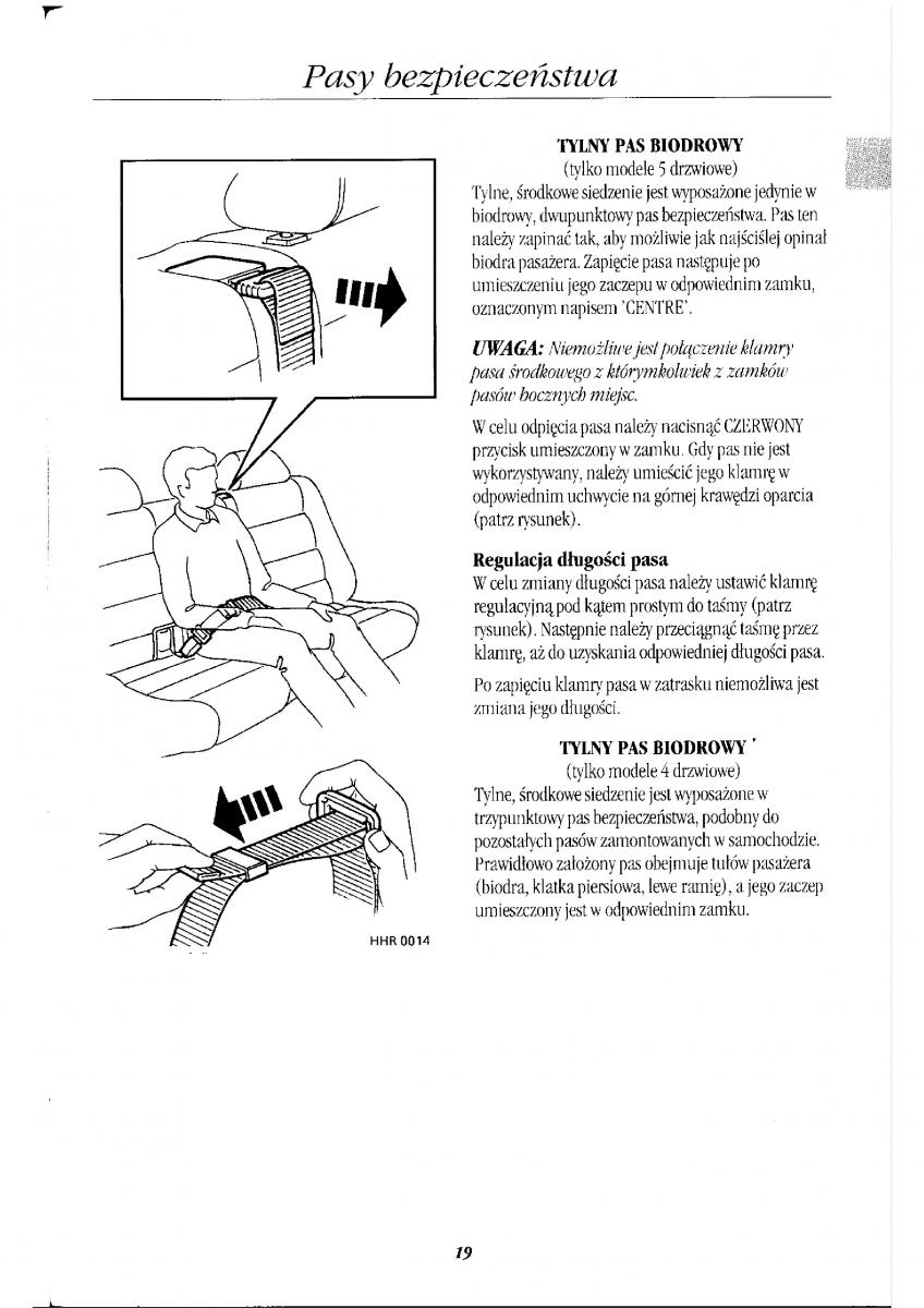 Rover 400 II 2 instrukcja obslugi / page 23