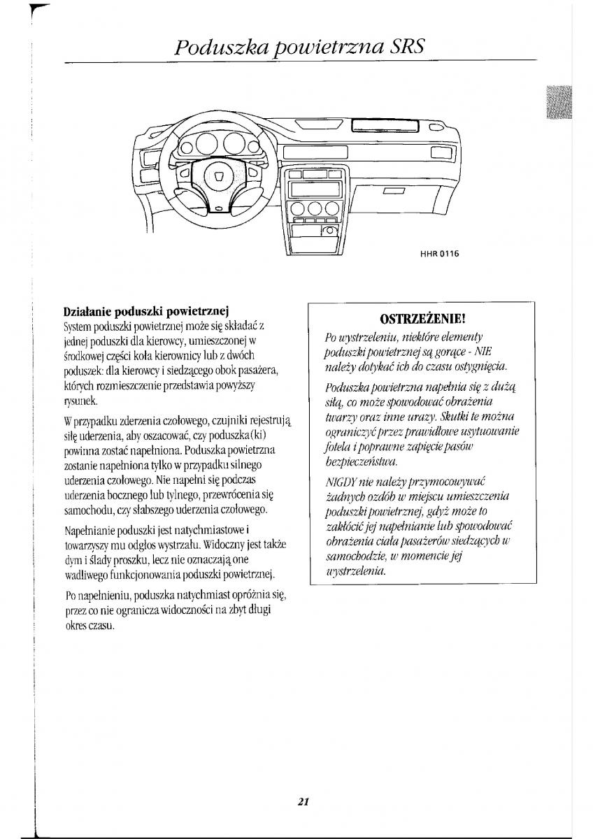 Rover 400 II 2 instrukcja obslugi / page 25