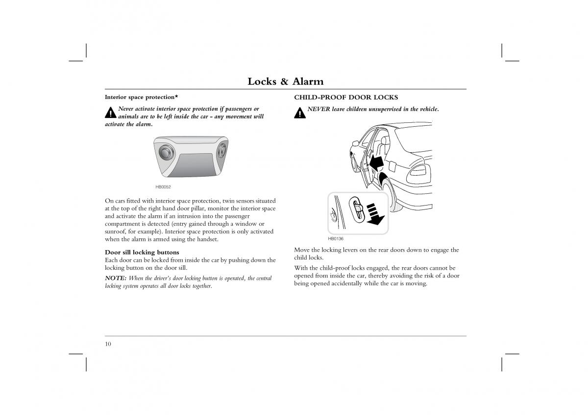 manual  Rover 45 owners manual / page 10