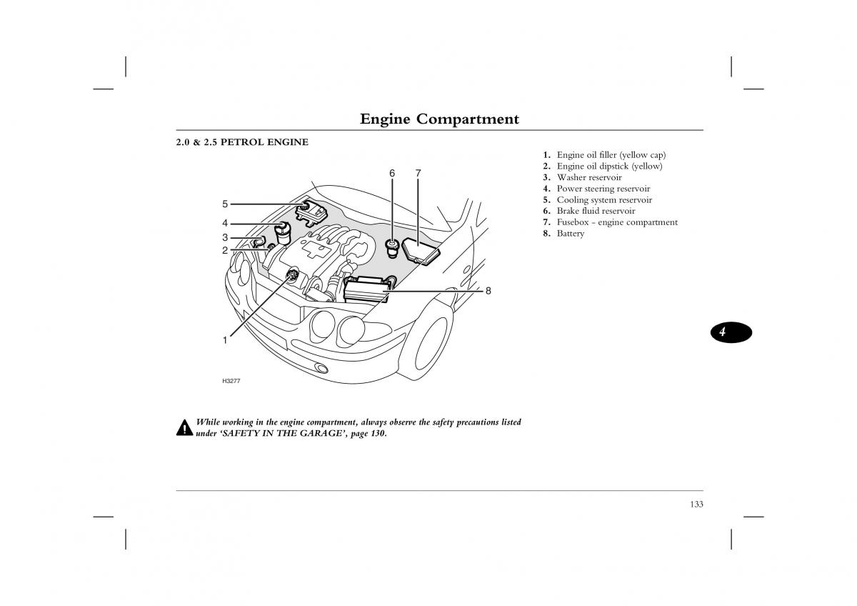 Rover 45 owners manual / page 133