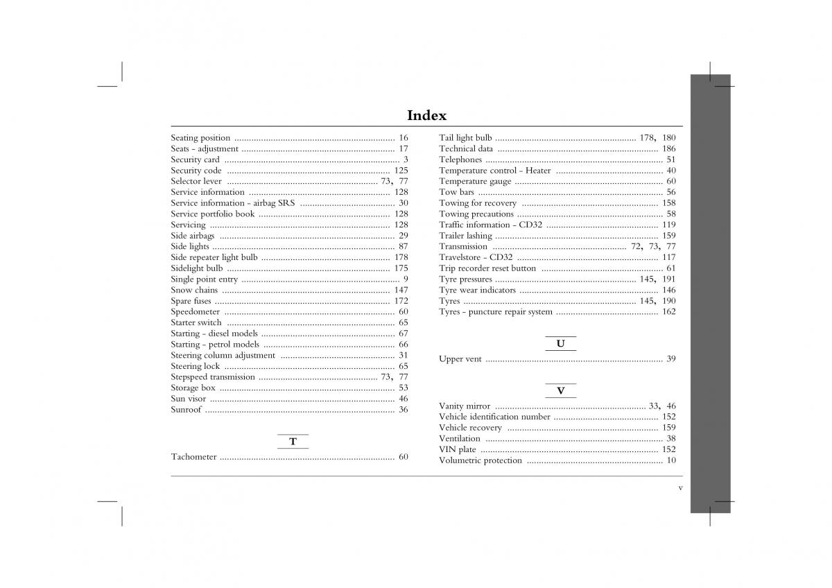 manual  Rover 45 owners manual / page 205