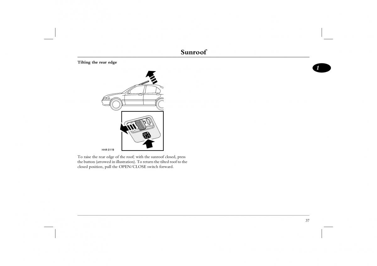 Rover 45 owners manual / page 37