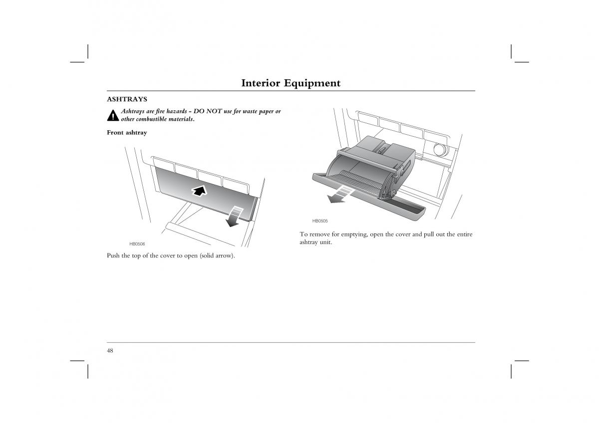 Rover 45 owners manual / page 48