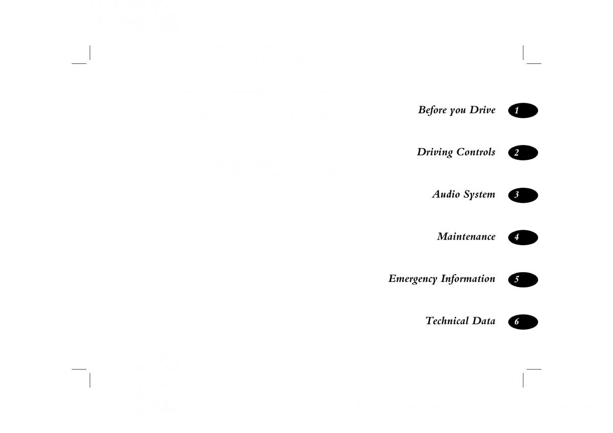 Rover 45 owners manual / page 1