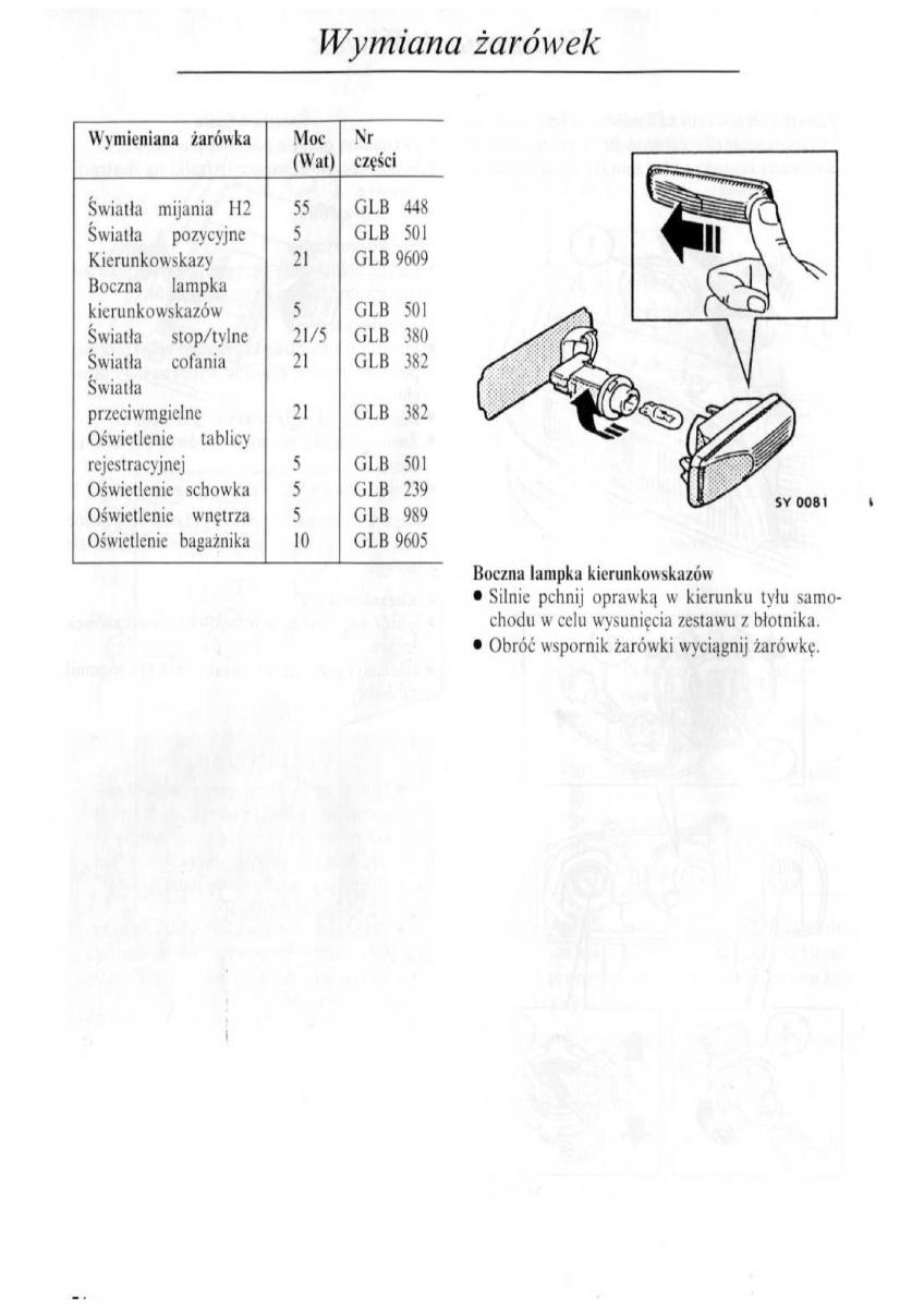 Rover 600 instrukcja obslugi / page 75