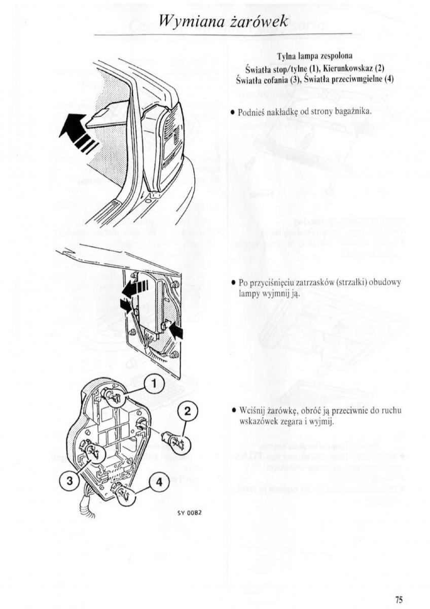 Rover 600 instrukcja obslugi / page 76