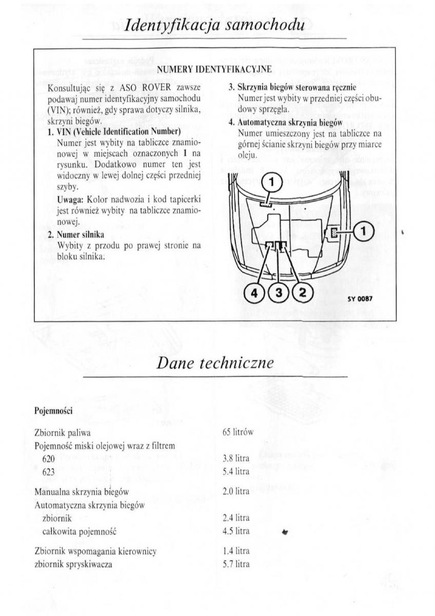 Rover 600 instrukcja obslugi / page 79