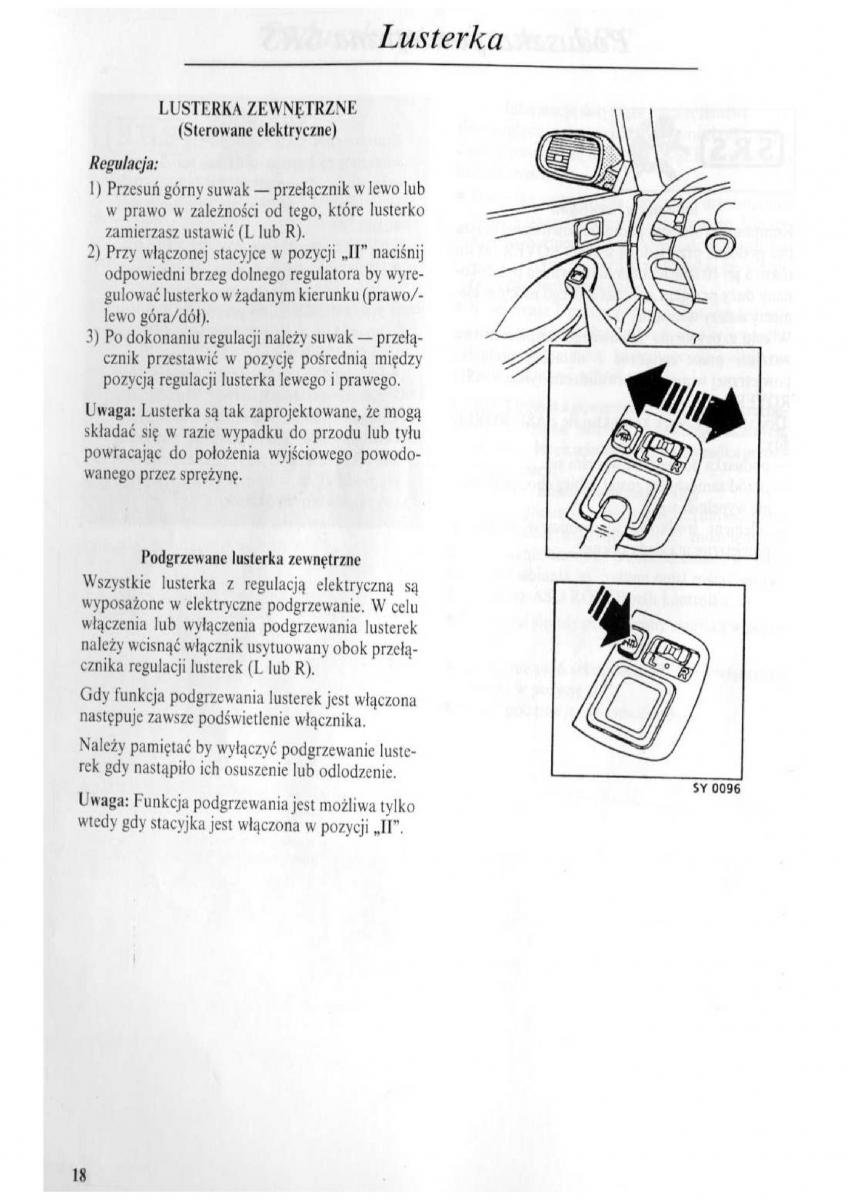 Rover 600 instrukcja obslugi / page 19