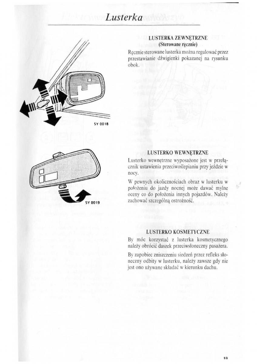Rover 600 instrukcja obslugi / page 20