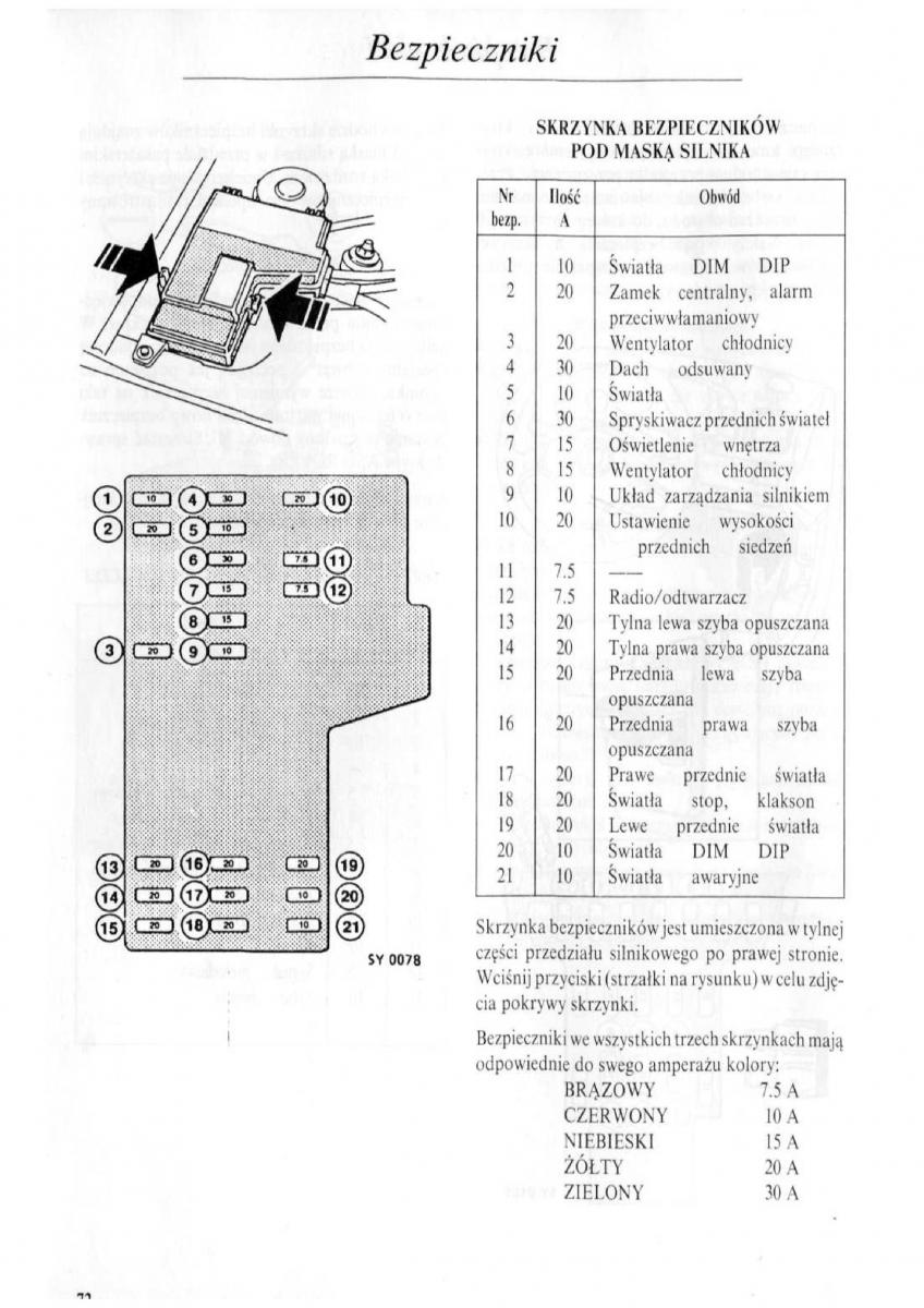 Rover 600 instrukcja obslugi / page 73