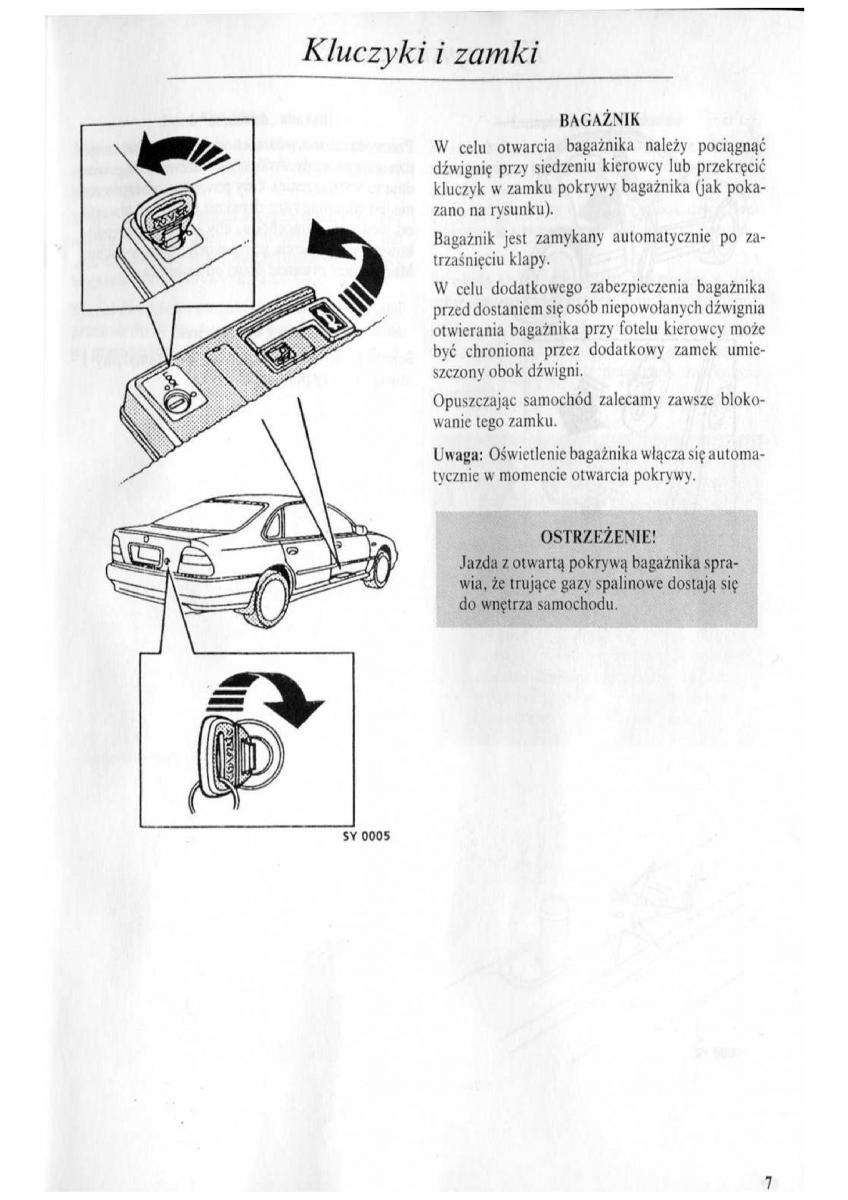 Rover 600 instrukcja obslugi / page 8