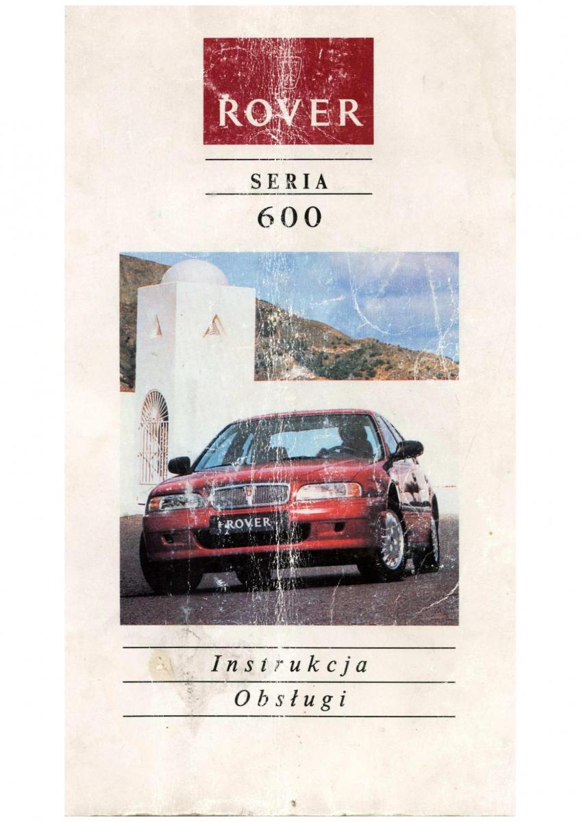 manual  Rover 600 instrukcja / page 1