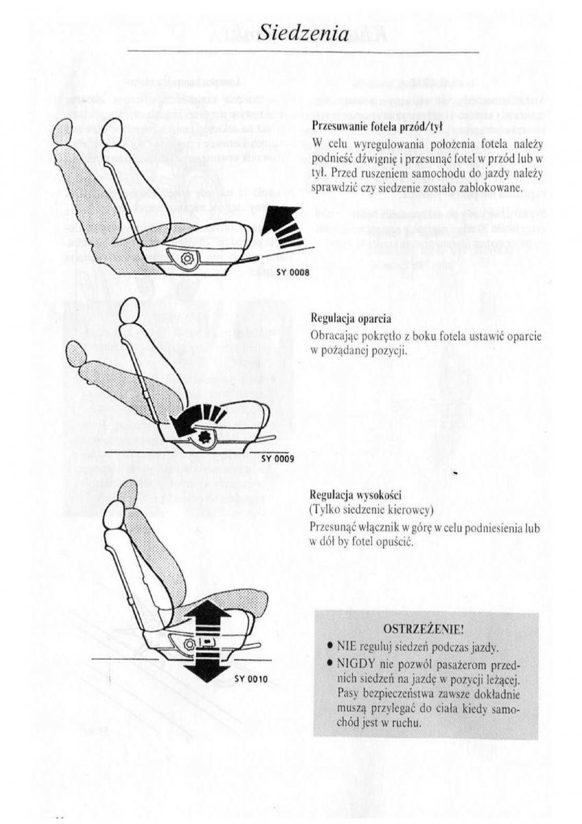 manual  Rover 600 instrukcja / page 11