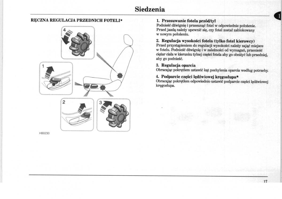 Rover 75 instrukcja obslugi / page 17