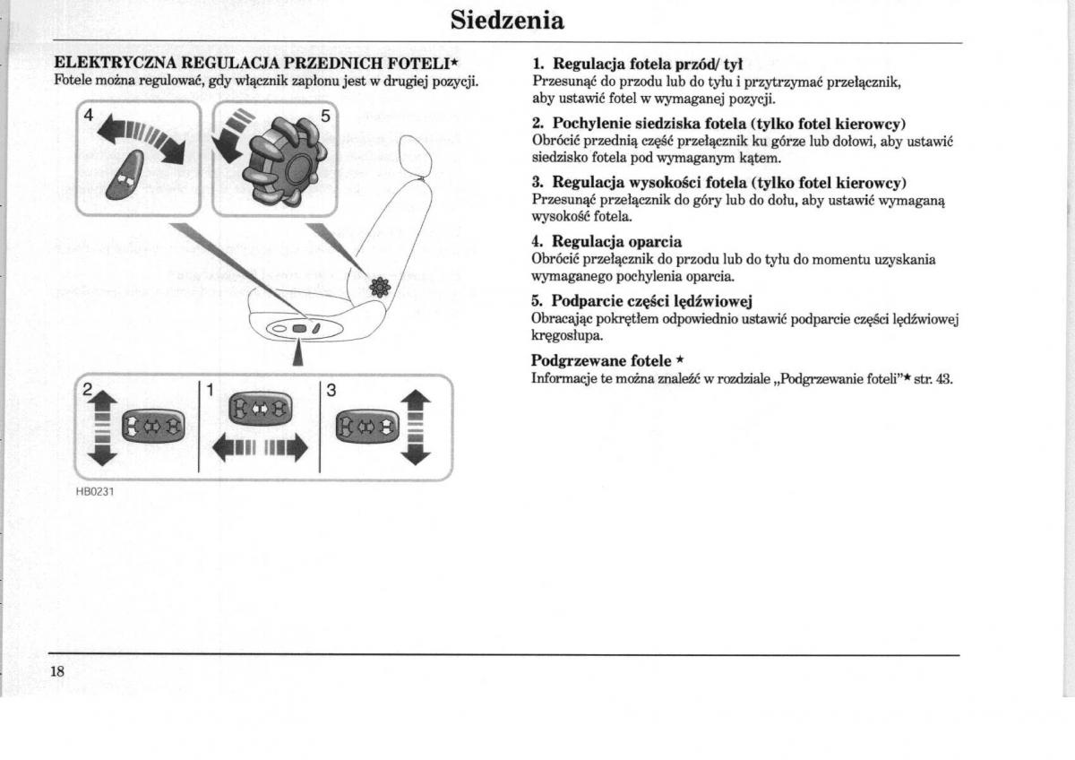 Rover 75 instrukcja obslugi / page 18