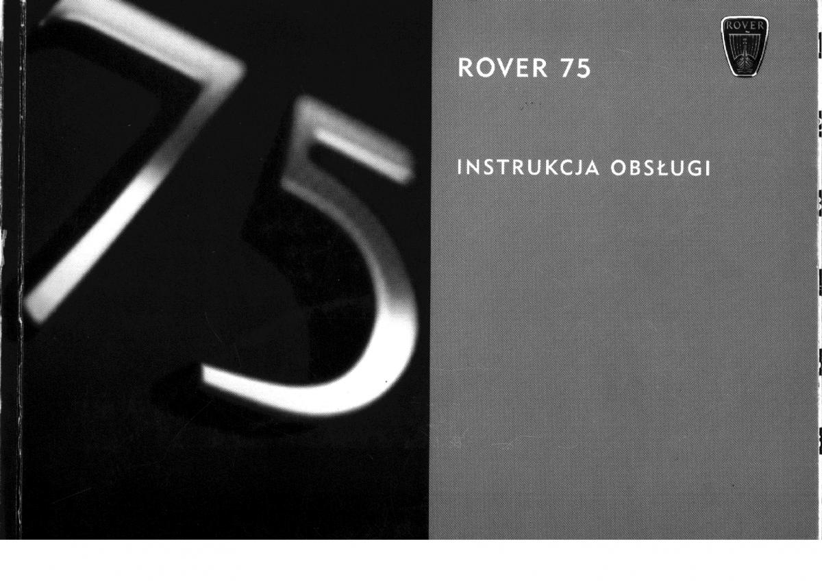 manual  Rover 75 instrukcja / page 1