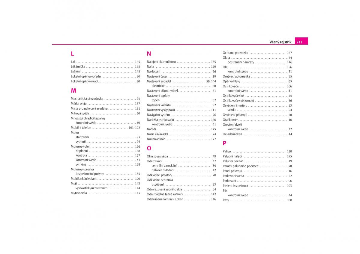 Skoda Octavia I 1 navod k obsludze / page 212