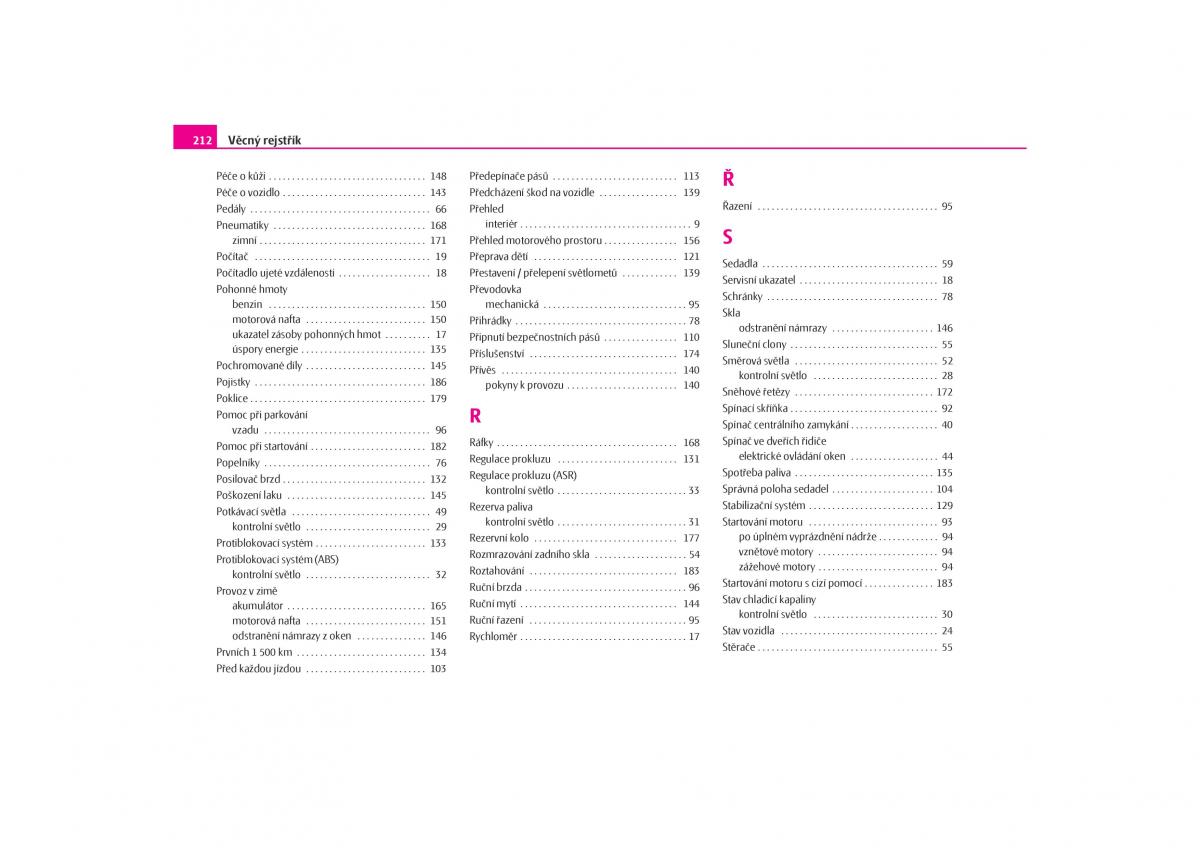 Skoda Octavia I 1 navod k obsludze / page 213