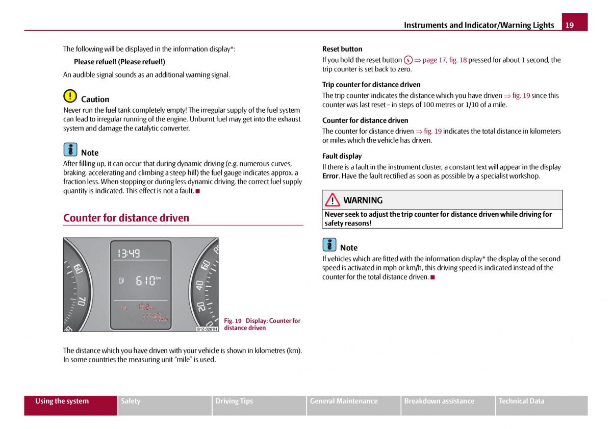 Skoda Octavia I 1 owners manual / page 20