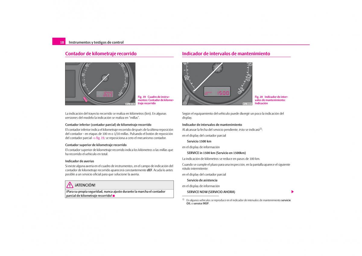 Skoda Octavia I 1 manual del propietario / page 19