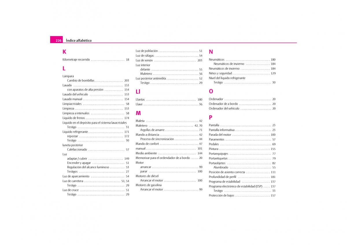 Skoda Octavia I 1 manual del propietario / page 227