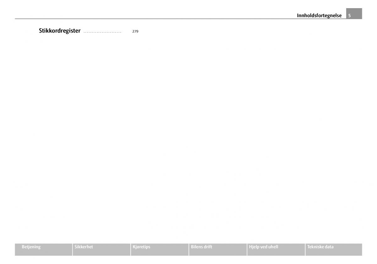 Skoda Octavia I 1 bruksanvisningen / page 6