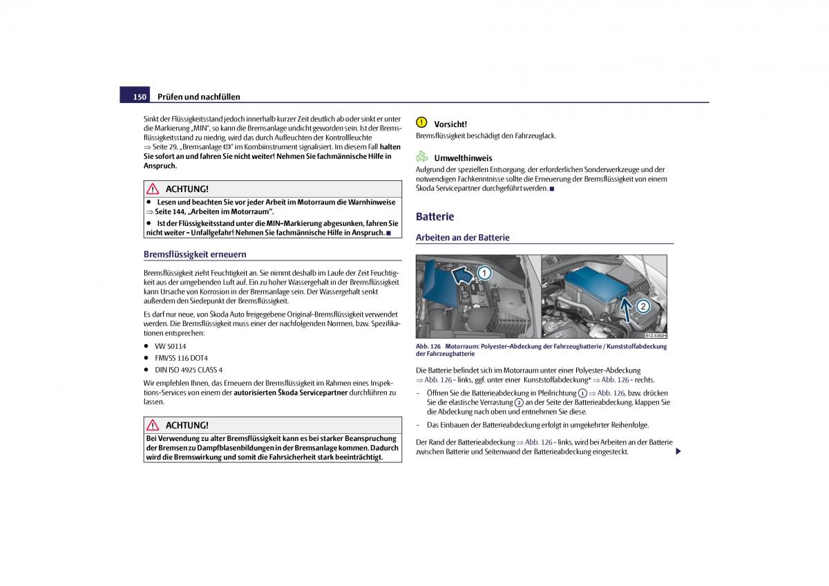 Skoda Octavia II 2 Handbuch / page 151