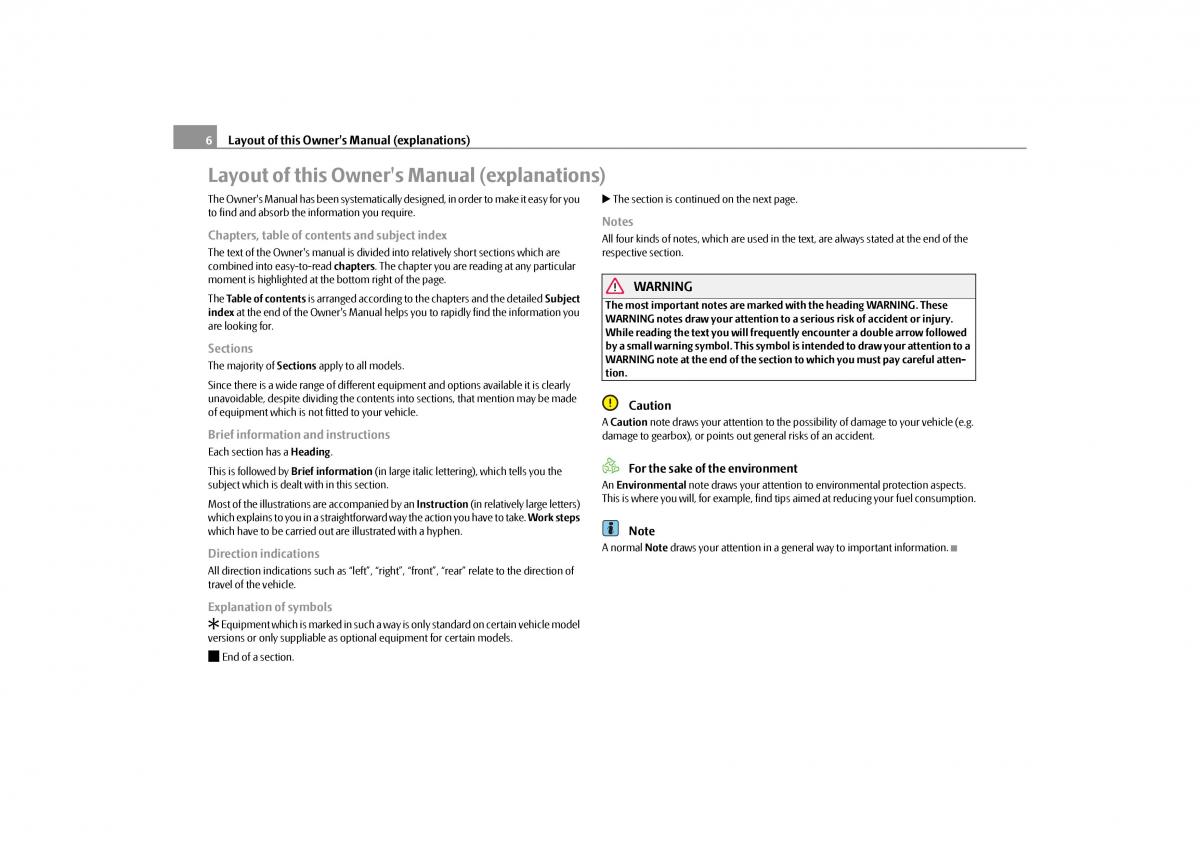 Skoda Octavia II 2 owners manual / page 7